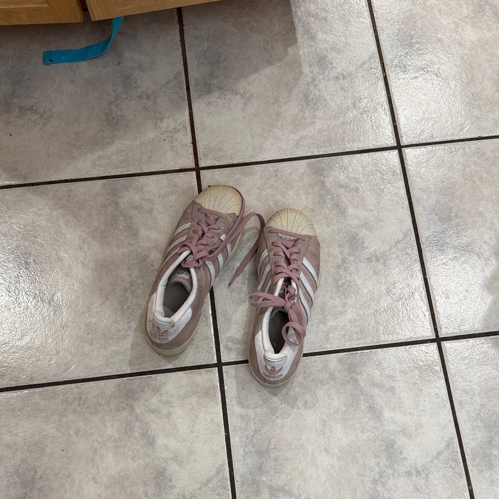 adidas Pink and White Women's Sneakers